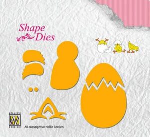 Set 5 matrite Nellies Shape - Build-up chicken and egg