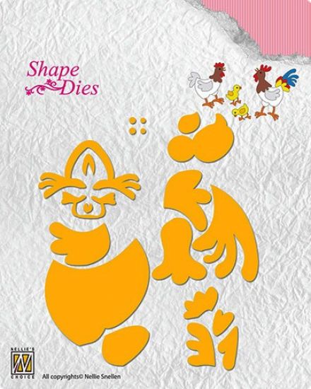 Set 6 matrite Nellies Shape - Build-up hen and rooster