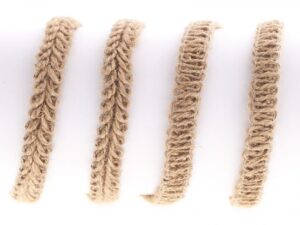 Banda ondulata fibre liberiene cusute - 100 x 1,5 cm