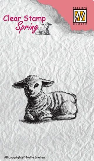 Stampila din silicon - Spring - Lamb