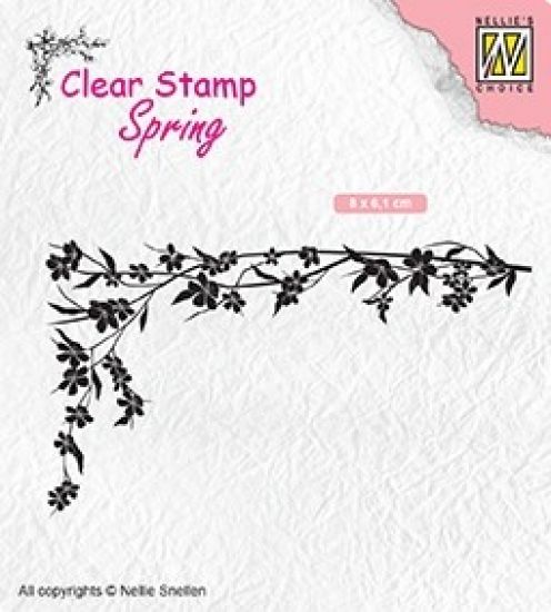 Stampila din silicon - Spring - Floral Corner-1