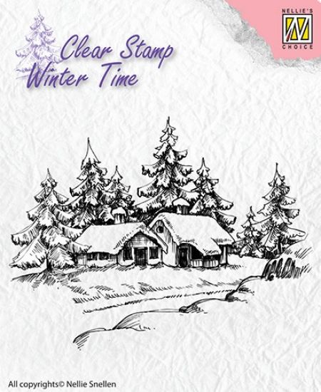 Stampila din silicon - Winter Time - Wintery House