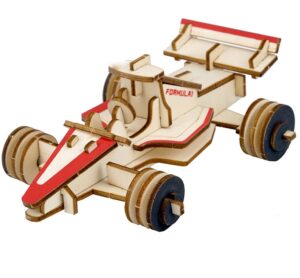 Puzzle constructie 3D, din lemn, masina F1 Car