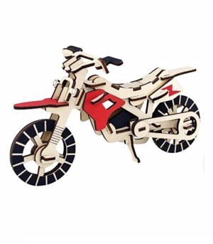 Puzzle constructie 3D, din lemn, motocicleta Motor Cross