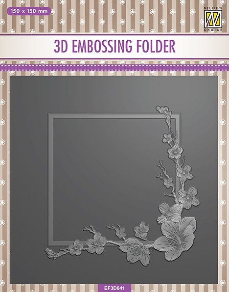 Matrita pentru embosare 3D - 15 x 15 cm - Blossom