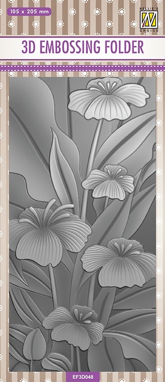Matrita pentru embosare 3D - 10,5 x 20,5 cm - Lillies