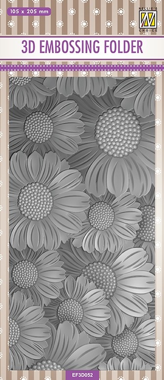 Matrita pentru embosare 3D - 10,5 x 20,5 cm - Marigolds