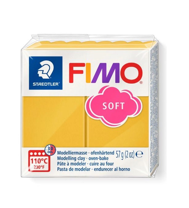Pasta de modelaj Fimo Soft T 57 g, Mango Caramel