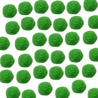 Set 50 pompoane acrilice 1,5 cm - Verde