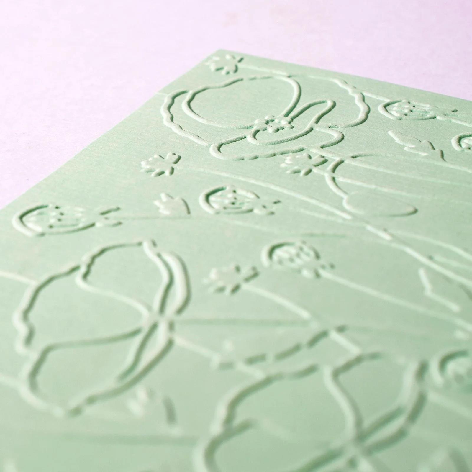 Matrita pentru embosare 3D, 14,6 x 10,8 cm, Poppy Field