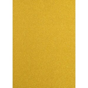 Carton 250g A4 cu sclipici, Florence Glitter Cardstock Yellow Gold
