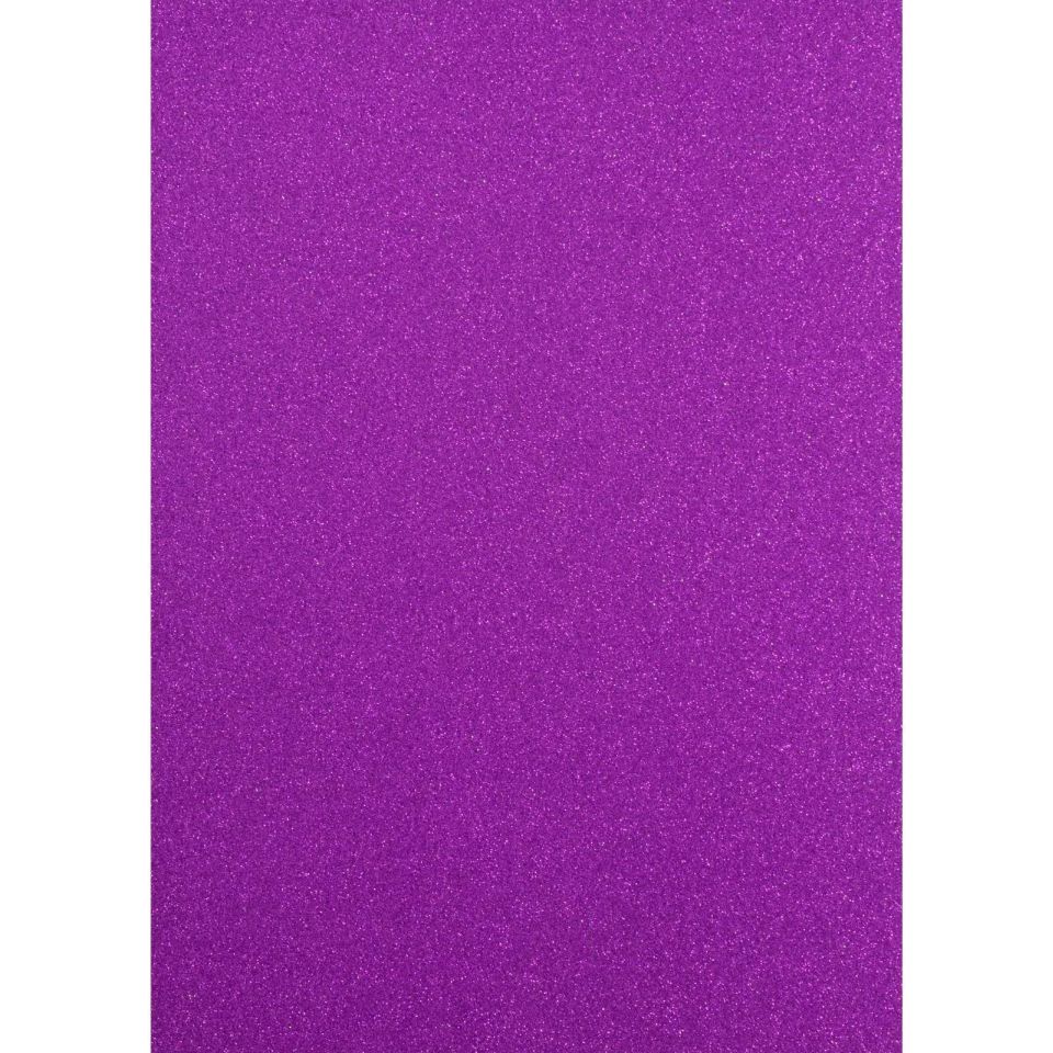 Carton 250g A4 cu sclipici, Florence Glitter Cardstock Purple