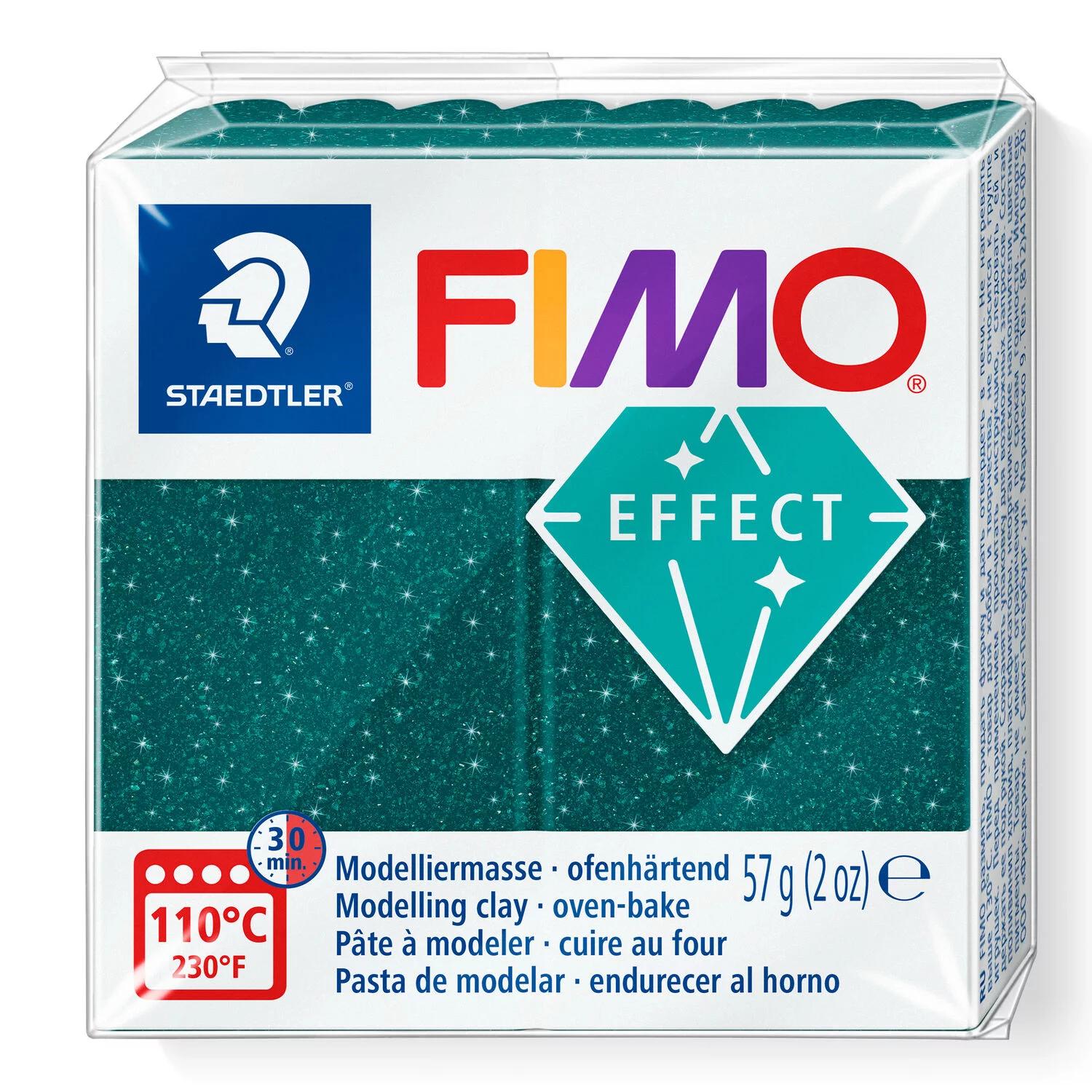 Pasta de modelaj Fimo Effect 56 g – Green Galaxy