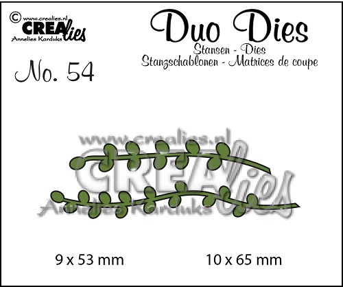 Set 2 matrite Crealies, Duo Dies no. 54, Leaves 9
