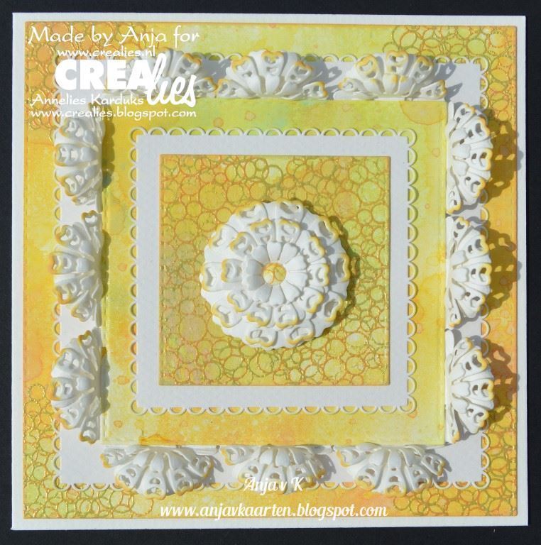 Set 12 matrite Crealies, Crea-Nest-Lies XXL dies no. 70, Squares with open scallop