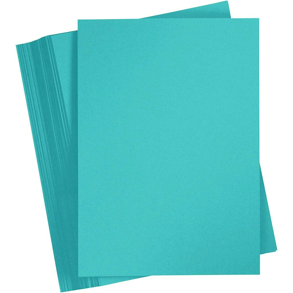 Set 6 coli A4 carton 180 g/m2 - Clear Blue
