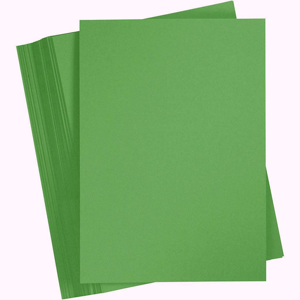 Set 6 coli A4 carton 180 g/m2 - Grass Green