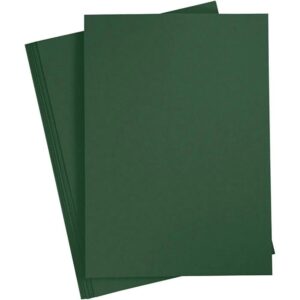 Set 6 coli A4 carton 180 g/m2 - Fir Green