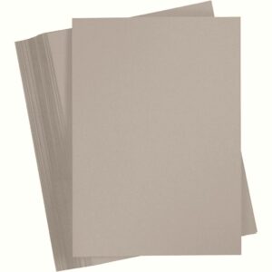 Set 6 coli A4 carton 180 g/m2 - Steel Grey