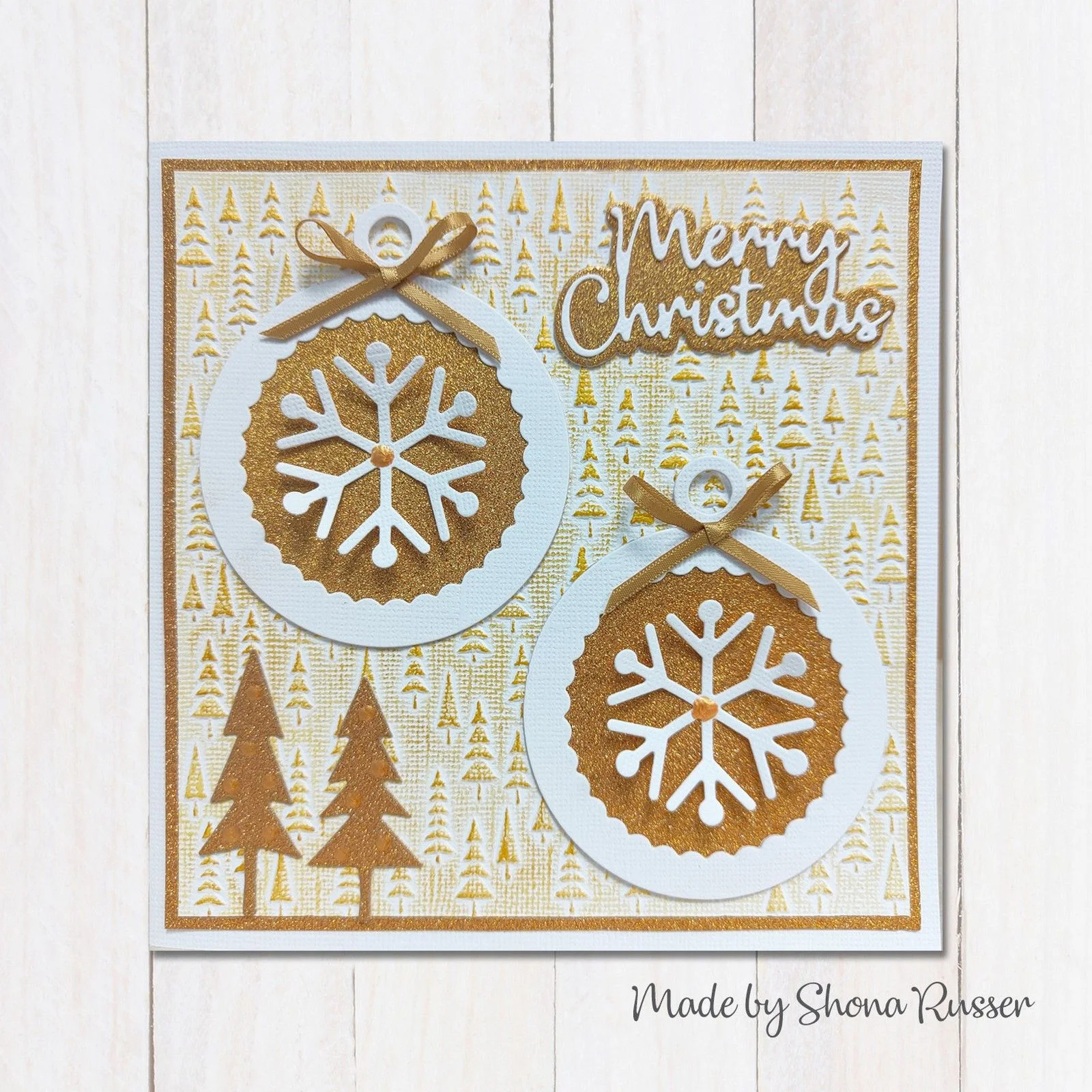 Matrita pentru embosare 3D, 15 x 15 cm, Christmas Trees