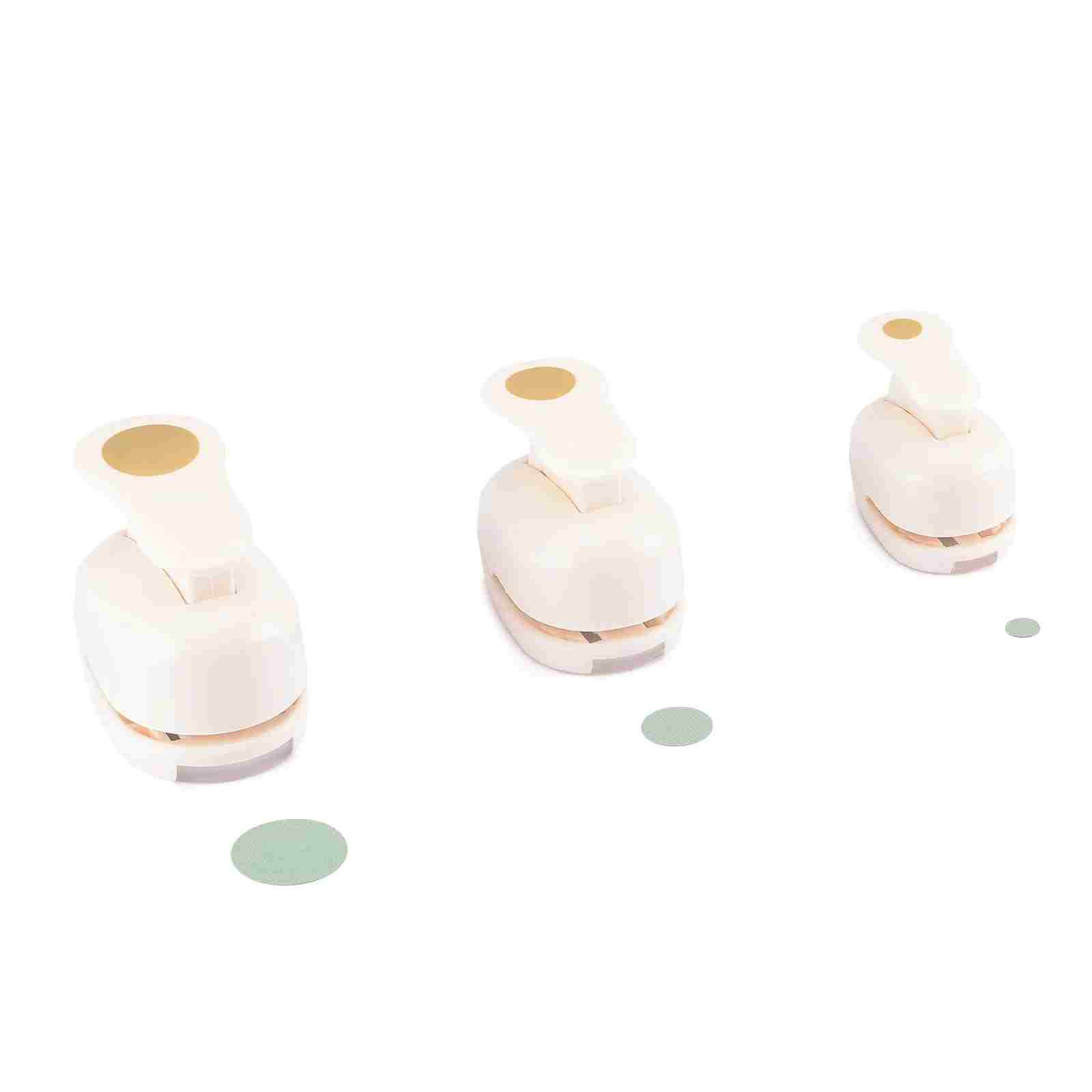 Set 3 perforatoare cerc, 0,8 - 1,6 - 2,5 cm