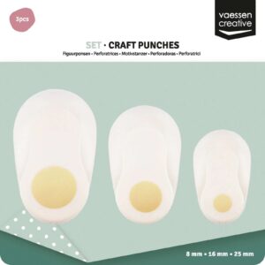 Set 3 perforatoare cerc, 0,8 - 1,6 - 2,5 cm