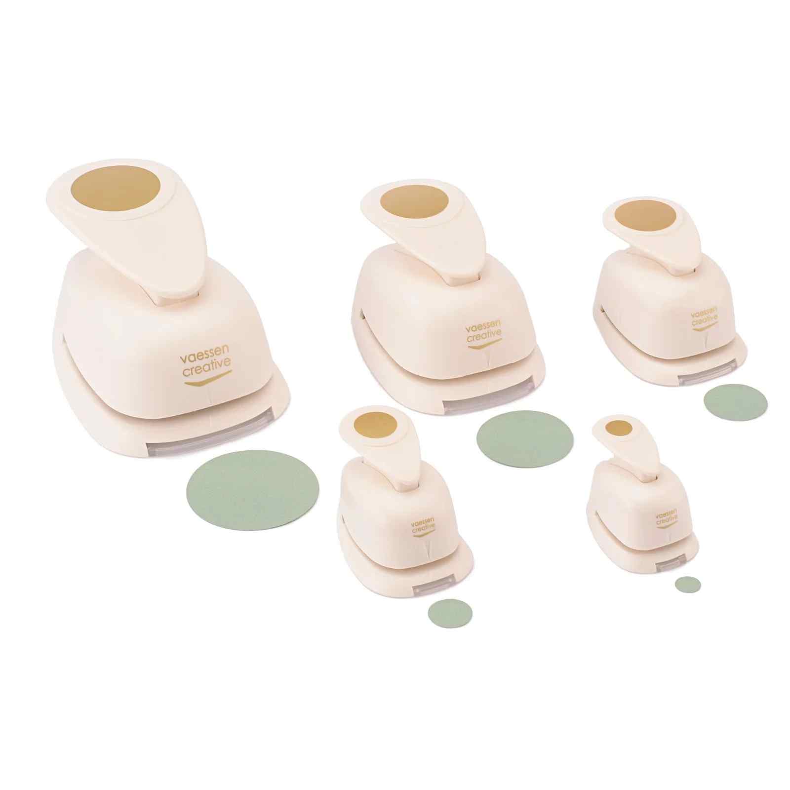 Set 5 perforatoare cerc, 0,95 - 1,5 - 2,5 - 3,75 - 5 cm
