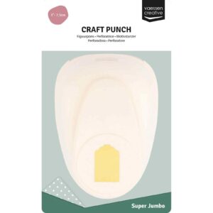 Perforator Super Jumbo pentru taguri, Craft Punch Label 6,8 cm