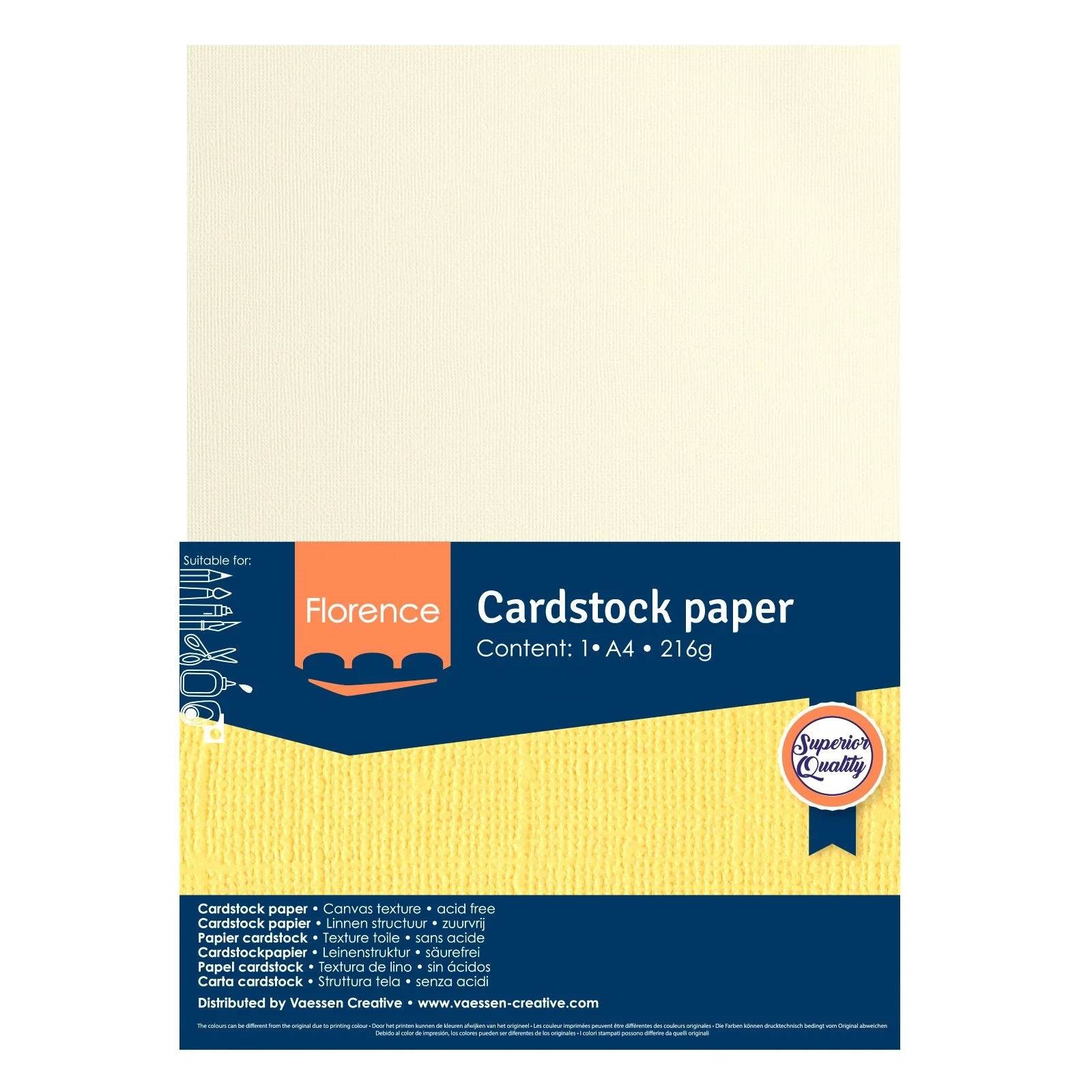 Coala carton A4, culoare uni, 216g, structura texturata, Florence Texture Raffia