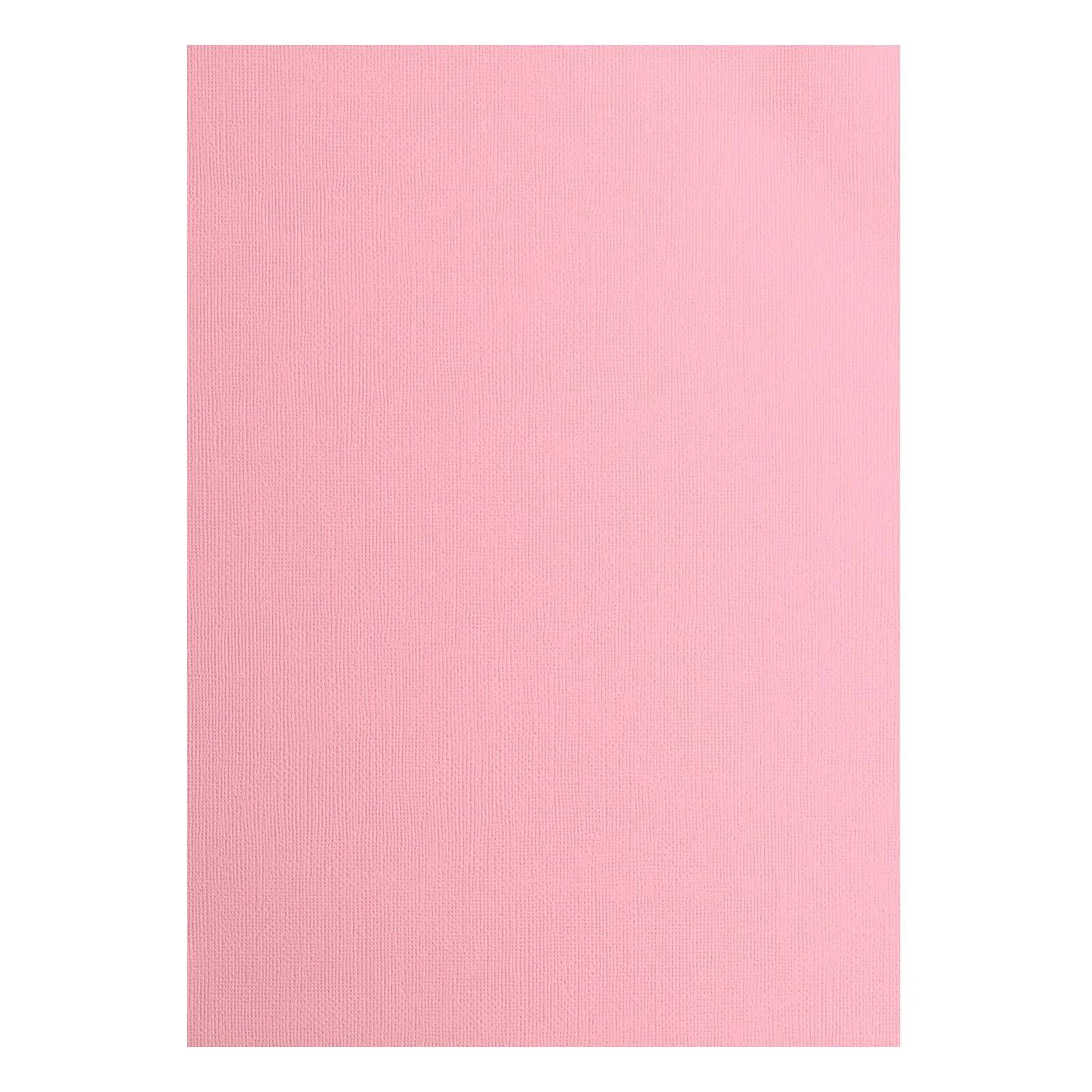 Coala carton A4, culoare uni, 216g, structura texturata, Florence Texture Rose