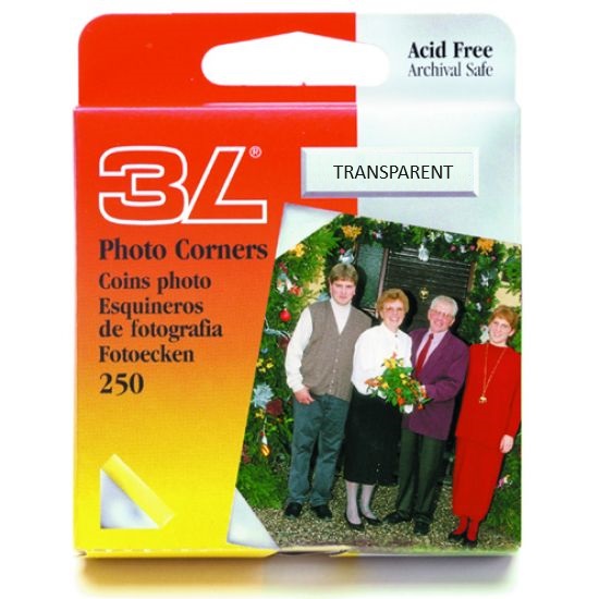 Set 250 coltare pentru poze - transparente