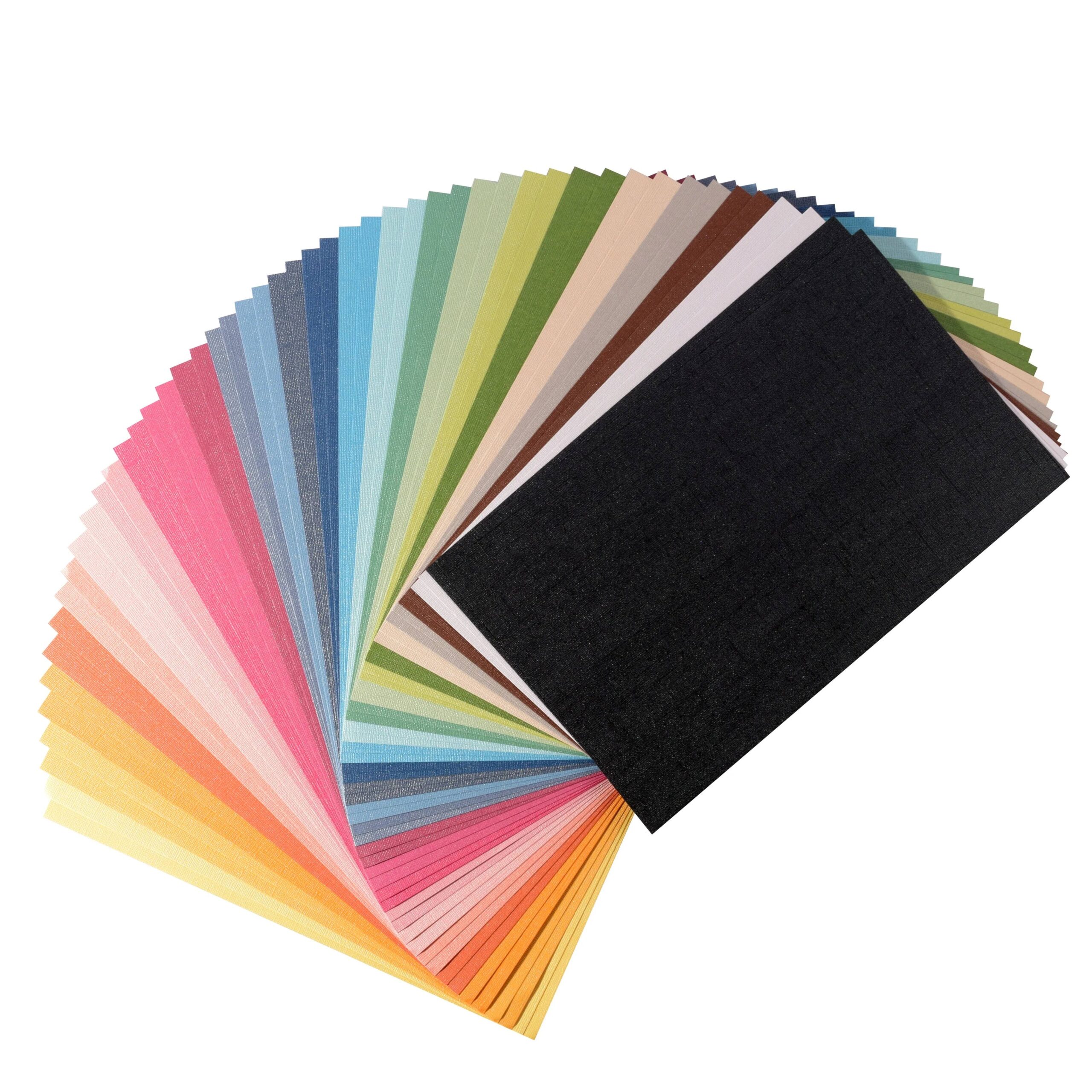 Set 50 cartoane A4 structura perlate, cu aspect de tesatura, 216g, Florence Cardstock Paper Texture Pearl - imagine 2