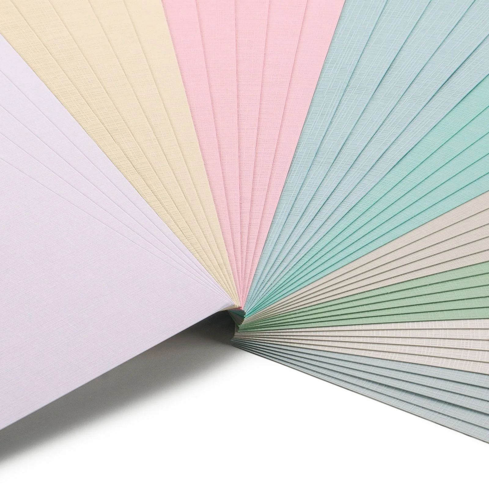 Set 45 cartoane A4 structura cu aspect de tesatura, culori pastel, 250 g, Florence Linen Cardstock Pastel 9x5