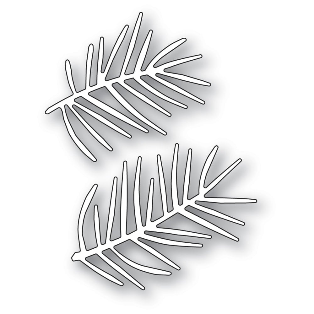 Matrita doua crengute de brad, Pointy Pine Needle Sprigs