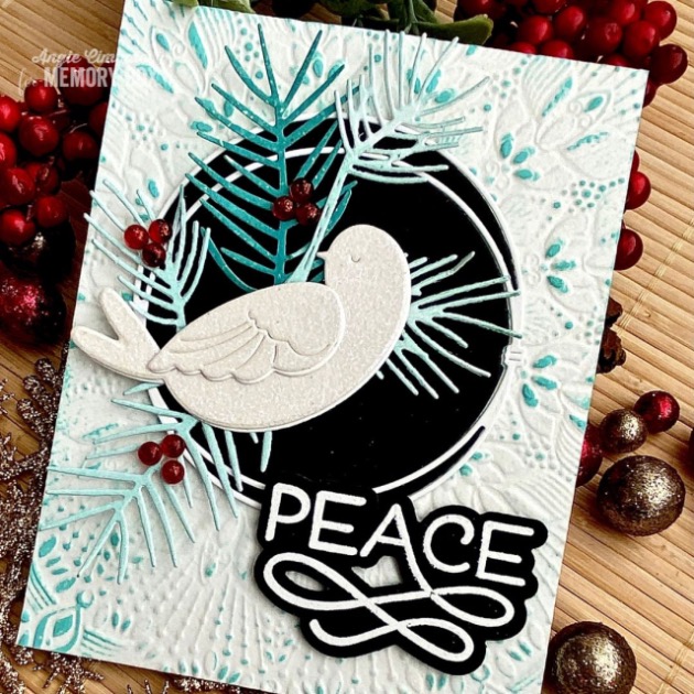 Matrita doua crengute de brad, Pointy Pine Needle Sprigs