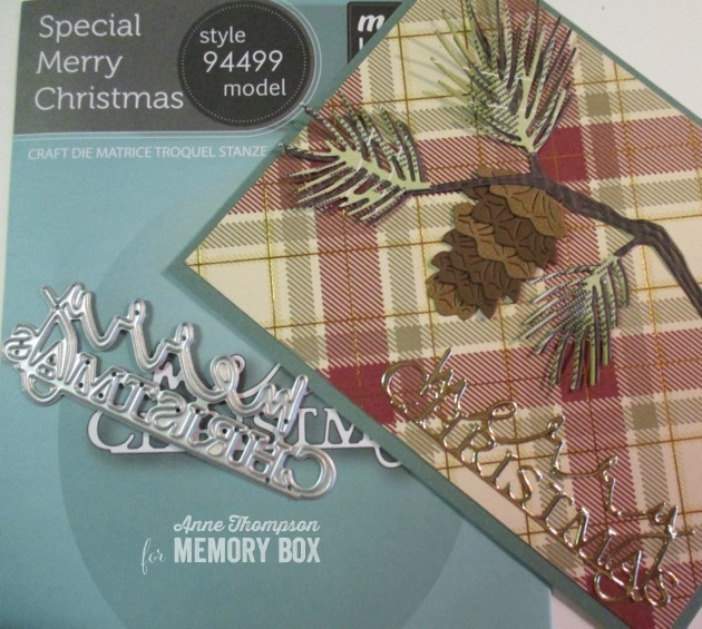 Matrita doua crengute de brad, Pointy Pine Needle Sprigs