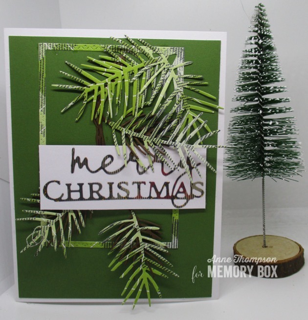 Matrita doua crengute de brad, Pointy Pine Needle Sprigs