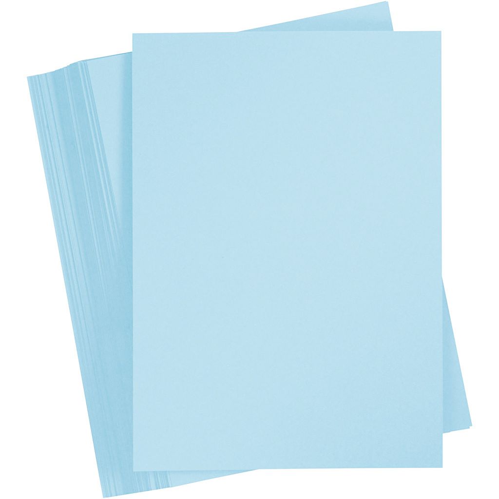 Set 6 coli A4 carton 180 g/m2 - Sky Blue