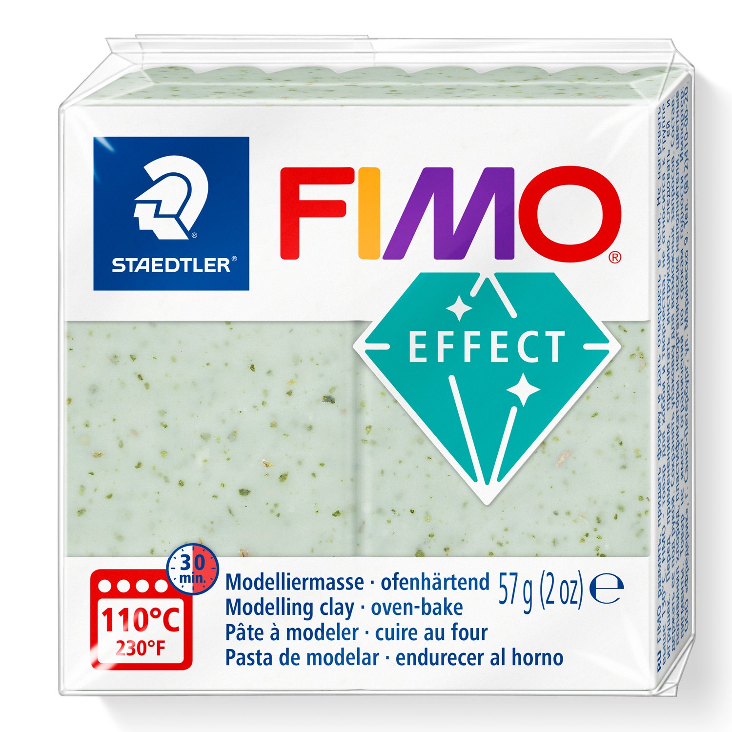 Pasta de modelaj Fimo Botanical Effect 57 g – Spinach