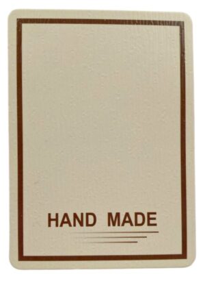 Set 10 cartoane cu chenar maro, HAND MADE