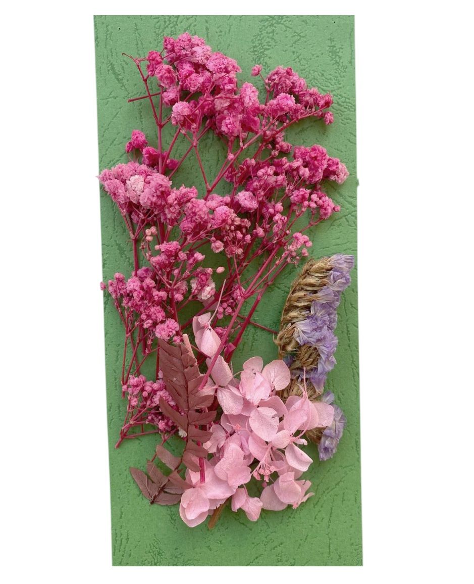 Flori naturale uscate, gama roz pastel - roz intens