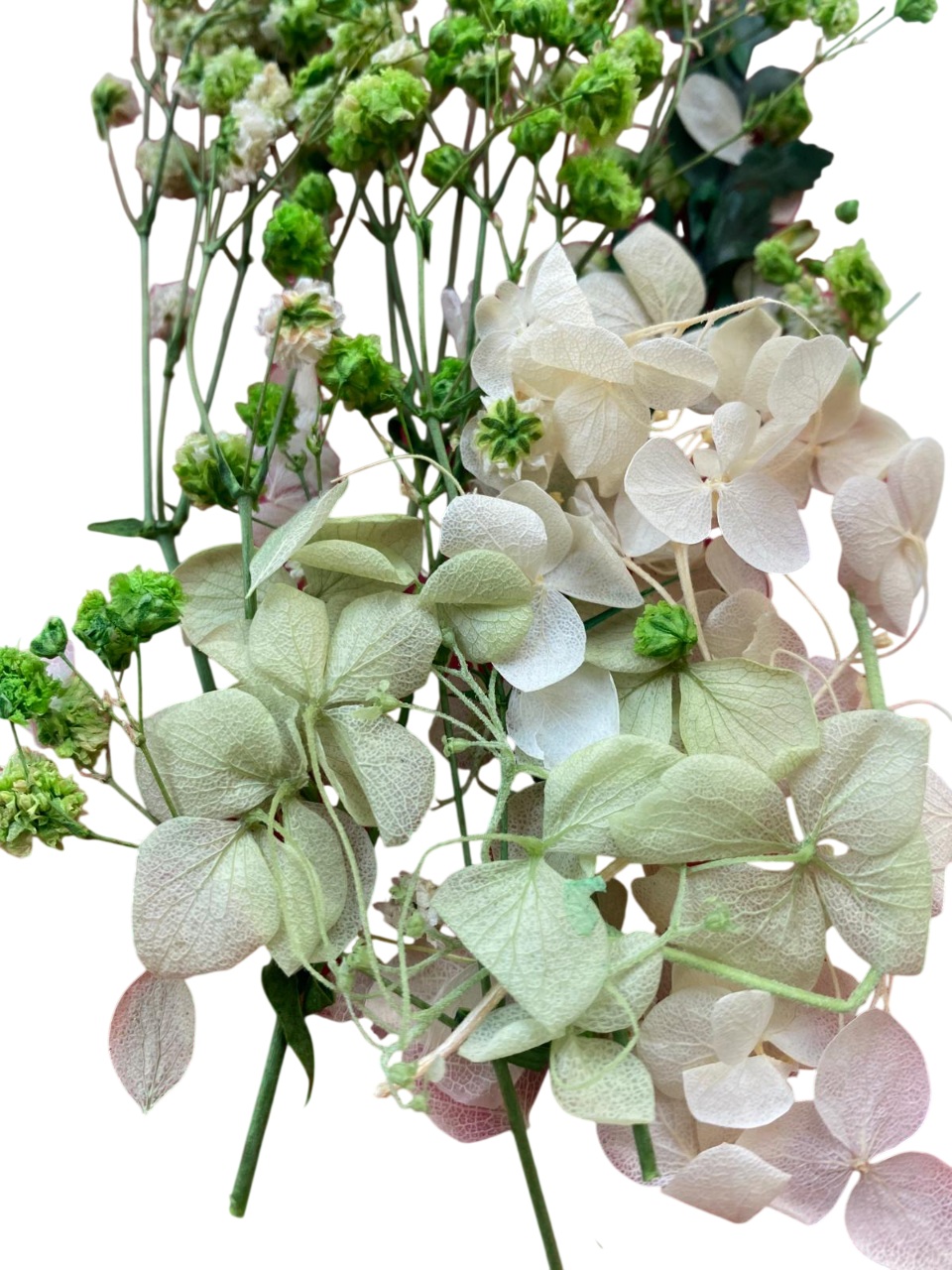 Flori naturale uscate, gama alb -verde - imagine 2