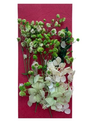 Flori naturale uscate, gama alb -verde